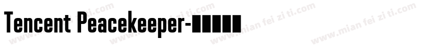 Tencent Peacekeeper字体转换